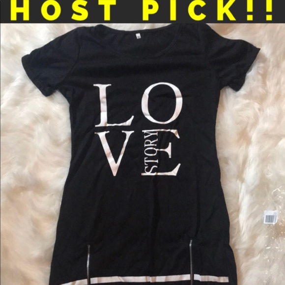 Tops - 🖤NWT LOVE TUNIC🖤